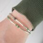 Emerald Double Stranded Bracelet, thumbnail 5 of 5