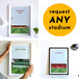 Contemporary Football Stadium Print Gift, Framed Or Unframed, thumbnail 3 of 12