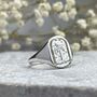 Sterling Silver Destiny Arch Signet Ring, thumbnail 1 of 9