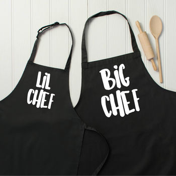 Big / Lil Chef Father And Son Apron Set, 2 of 8