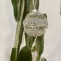 Clear Glass Christmas Bauble With Beads, thumbnail 2 of 5