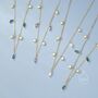 Sterling Silver Marquise And Round Cz Dangle Necklace, thumbnail 5 of 12