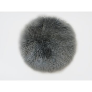 Silky Sheepskin Quarry Round Seat Pad, 3 of 3