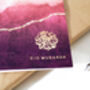 Ombré Burgundy Eid Mubarak Card Gold Foiled, thumbnail 2 of 2