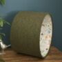 Tussock Green Tweed Floral Lined Lampshades, thumbnail 1 of 9
