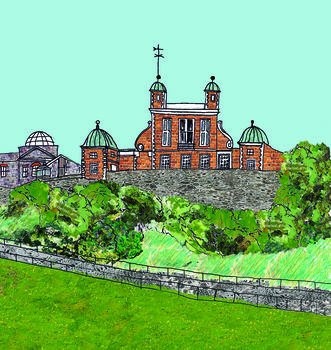 Greenwich Observatory London A4 Print, 2 of 2