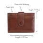 Tan Leather Credit Card Holder, thumbnail 4 of 5