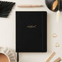 Luxury Notebook Black Cloth, thumbnail 1 of 4