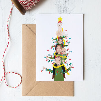 Personalised Piggyback Portrait Christmas Cards, 3 of 3