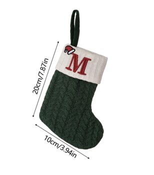 Mini Knitted Inital Christmas Stockings, 7 of 7