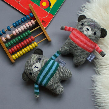 Knitted Lambswool Mini Bear, 2 of 6