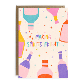 Making Spirits Bright Christmas Card | Holiday, 2 of 2