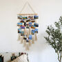 Macrame Hanging Photo Displays With 30 Wood Clips, thumbnail 1 of 4