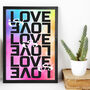 Love Is Love Typography Print, thumbnail 3 of 7
