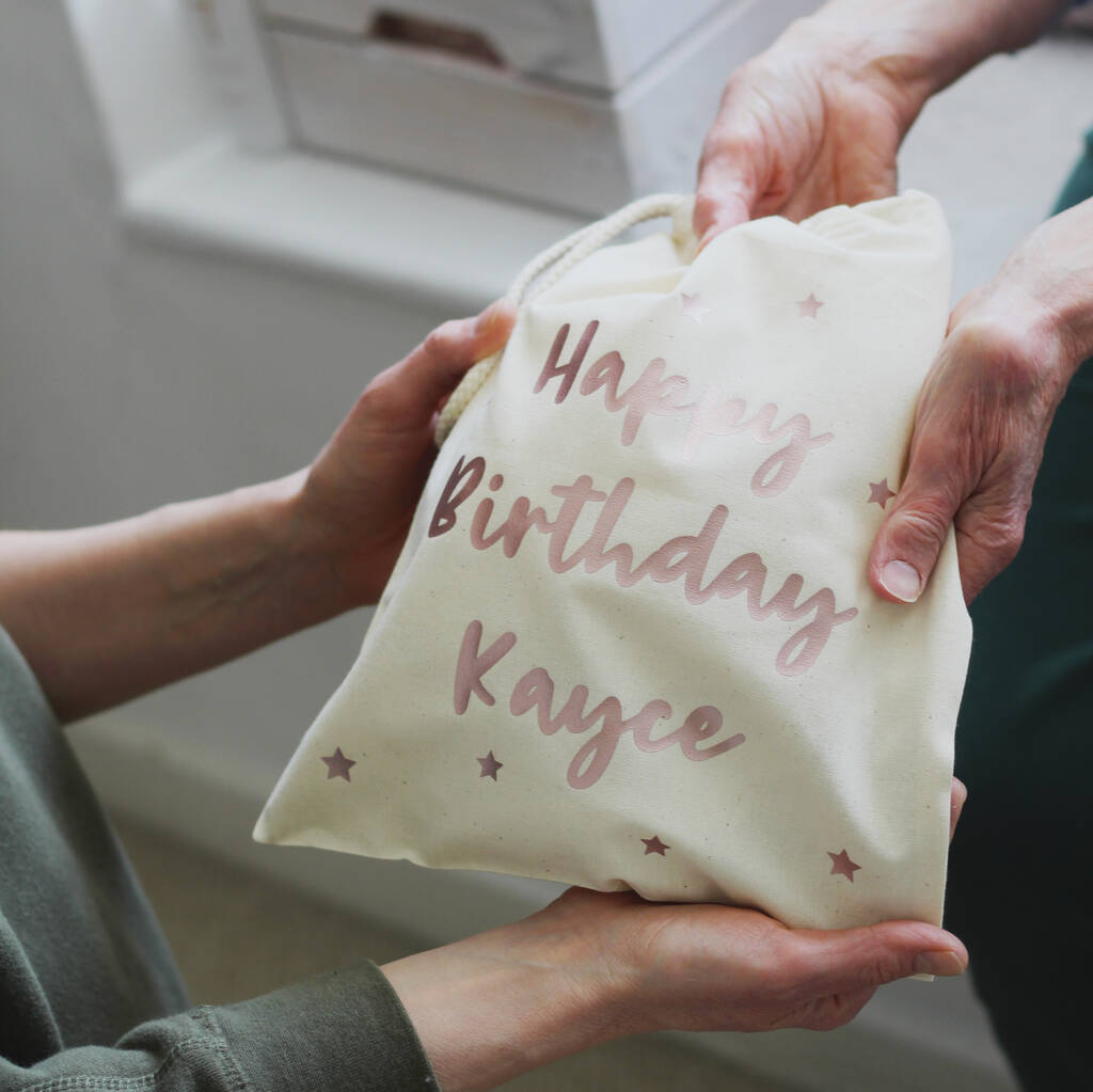 Happy Birthday Personalised Gift Bags By Oat Bespoke