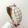 Gingham Knot Headband Stocking Filler, thumbnail 3 of 3