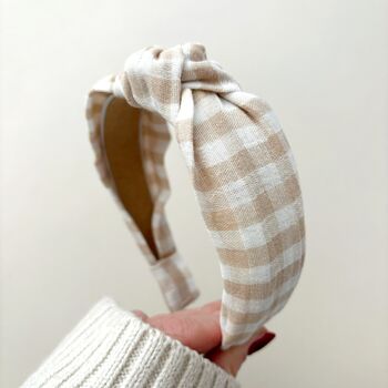 Gingham Knot Headband Stocking Filler, 3 of 3