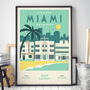 Personalised Miami Marathon Print, Unframed, thumbnail 2 of 4