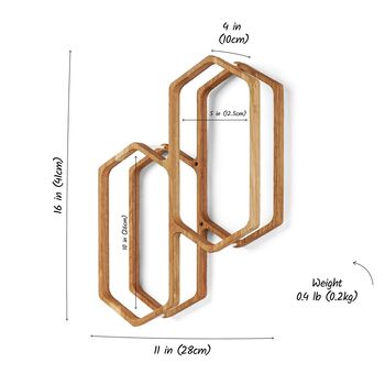 Scandi Oak Wood Toilet Paper Holder, 9 of 11