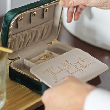 Personalised Mothers Day Velvet Jewellery Box, 5 of 11