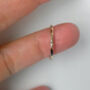 Dainty Hammered Solid Gold Band, thumbnail 4 of 10