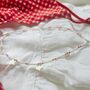 White Beaded Star Charm Necklace, thumbnail 1 of 5