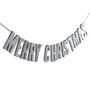 Wooden Glitter Merry Christmas Bunting Decoration, thumbnail 2 of 2
