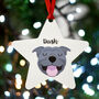 Staffie Christmas Tree Dog Decoration Personalised, thumbnail 9 of 10