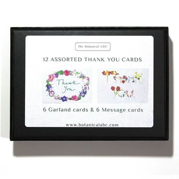 Box Set Of Assorted Thank You Greetings Cards, 3 of 8