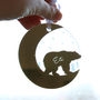 Starry Bear Mirror Personalised Christmas Decoration, thumbnail 6 of 9