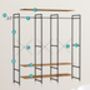 Portable Wardrobe With Hanging Rods And Shelves, thumbnail 10 of 12