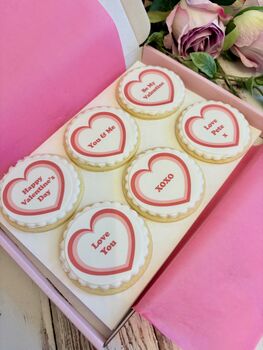 Personalised Valentine’s Biscuit Gift Box – Letterbox Friendly, 4 of 6