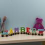 Personalised Coloured Wooden Name Train With Zoo Pack, thumbnail 2 of 7