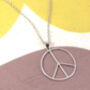 Large Peace Necklace, thumbnail 2 of 2