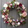 Spring Summer Wedding Rosy Posy Decorative Wreath, thumbnail 11 of 12