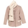 Girls' Cashmere Cardigan In Pink And Red, thumbnail 6 of 11