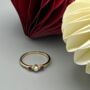 Garnet Pearl Star 18k Gold Plated Ring, thumbnail 3 of 5