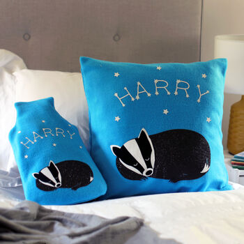 Badger Personalised Glow In The Dark Cushion Gift, 3 of 4