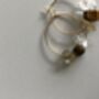 Healing Crystal Gold Plated Hoop Earrings, thumbnail 4 of 4