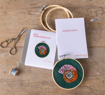 Mini Embroidery Kit Ammonite, 5 of 6