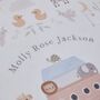 Personalised Noah's Ark Christening Baptism Blanket, thumbnail 3 of 4