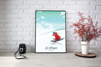 La Plagne Ski Resort France Travel Poster Art Print, 3 of 6