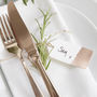 Dipped Rose Gold Foiled Wedding Luggage Tags, thumbnail 1 of 3