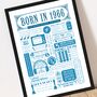 Born In 1966 Personalised 60th Birthday Fact Poster, thumbnail 3 of 9