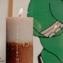 Christmas Nude And Brown Countdown Advent Candle, thumbnail 2 of 3