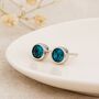 Sterling Silver December Birthstone Stud Earrings – 7mm, thumbnail 1 of 7