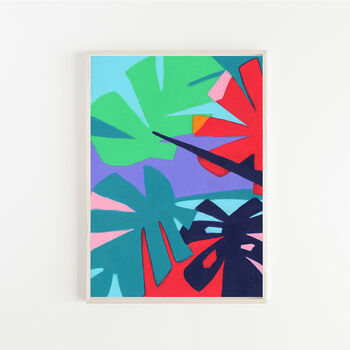 Graphic Plant Leaves Art Print, 2 of 4