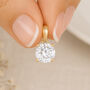 Personalised 9ct Yellow Gold Cubic Zirconia Pendant Necklace: April Birthstone Gift – 5mm, thumbnail 1 of 11