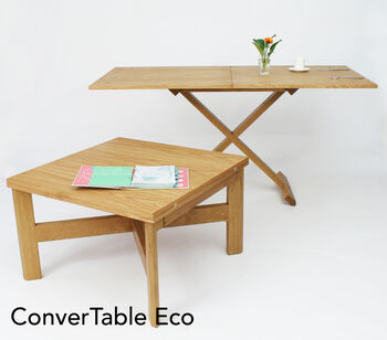 Handmade Oak Conver Table Coffee Table To Dining Table, 2 of 11