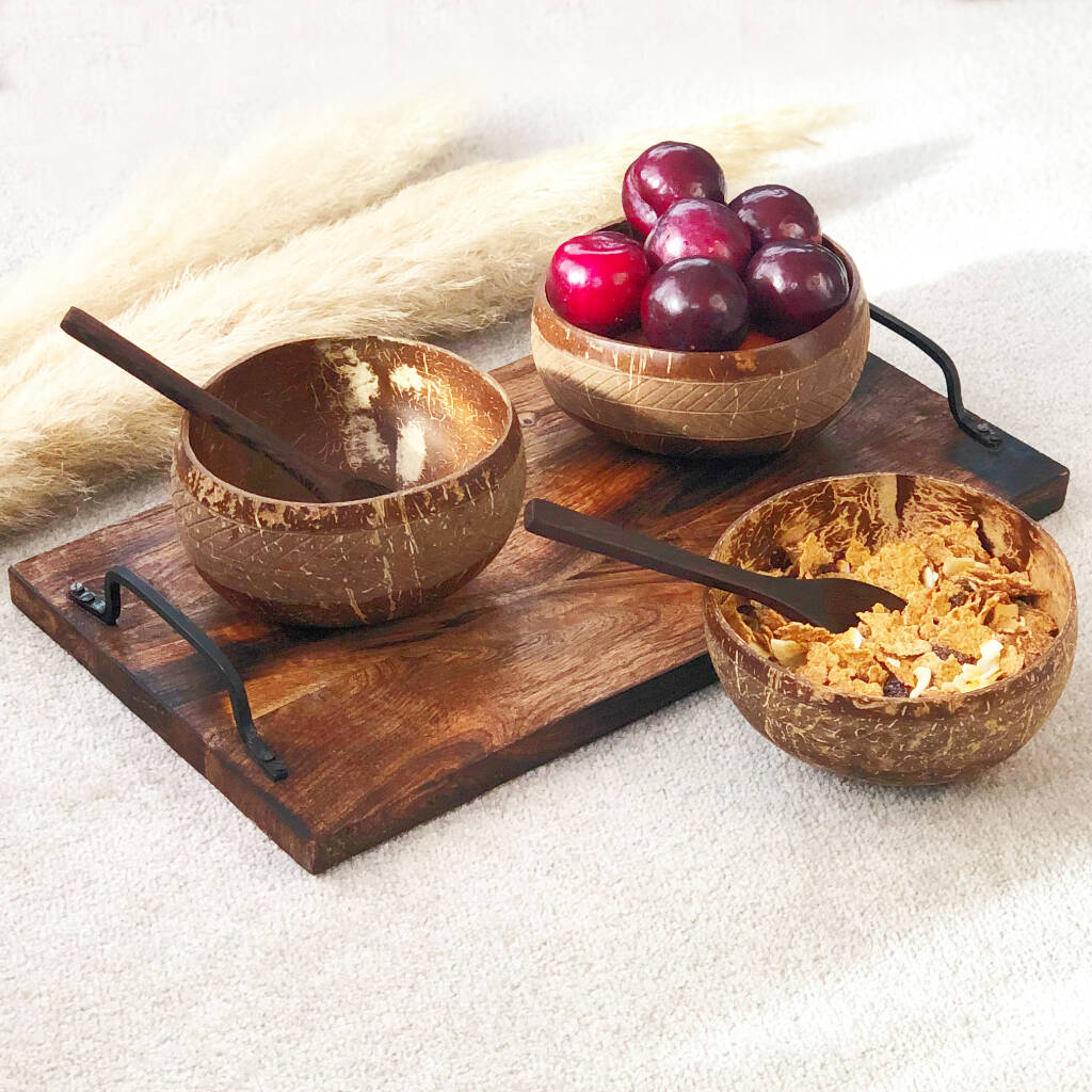 Eco Friendly Coconut Shell Bowls And Spoons, 1 of 6